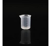 Labasics Beaker Set, Borosilicate Plastic Graduated Low Form Griffin Beakers Measuring Cylinder Lab Jug Bottles Tools For Laboratory 100ml