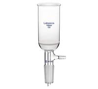 Labasics Borosilicate Glass Buchner Filtering Funnel 100ml with Medium Frit (G2), 46mm Inner Diameter, 80mm Depth, with 24/40 Standard Taper Inner Joint and Vacuum Serrated Tubulation (100ml)