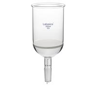 Labasics Borosilicate Glass Buchner Filtering Funnel with Fine Frit G3, 24/40 Standard Taper Inner Joint, Laboratory Grade Buchner Funnel for Filtration and Separation Processes, 500 ml
