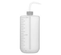 Labasics Chemical Wash Bottle, 1-Pack Plastic Safety Laboratory Squeeze Wash Bottle, LDPE with Narrow Mouth, 1000 ml