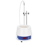 Labasics Electric Stirring Heating Mantle, Adjustable Temperature and Speed, with Digital Display, for Laboratory Solution Mixing, Refluxing, Distillation, 220 V 250 W, 500 ml