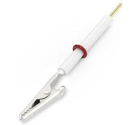 Labasics Electrode Holder, Multi-functional Electrode Clamps with Detachable Stainless Steel Gator Clip and PTFE Body Electrode clip for Electrochemical Experiments, 80 mm