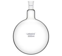 Labasics Glass 3000ml Single Neck One Neck Round Bottom Flask RBF, with 24/40 Standard Taper Outer Joint, 3000ml