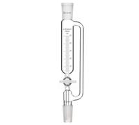 Labasics Graduated Pressure Equalizing Addition Funnel with PTFE Stopcock, Borosilicate Glass Dropping Funnel for Laboratory Titration Reactions, 24/40 Joint, 50 ml