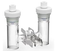 Labasics H-Type Electrolytic Cells, Replaceable Borosilicate Glass Double Cell Ion-Exchange Membrane Electrochemical Glass Cell Sealed Tubular Reactor for Electrochemistry, 10 ml