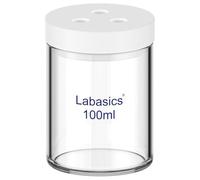 Labasics Single Non-sealed Electrolytic Cell, Simple 3-Electrode Cell for Laboratory Electrochemical Experiments, 100 ml