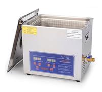 Labasics Ultrasonic Cleaner, Professional All-purpose Stainless Steel Ultrasonic Cleaner with Digital Display Timer and Heat Control for Laboratory 220V, 10L