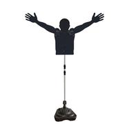 Labasuan Rugged Basketball Defender Dummy, Adjustable Height Ball Control Training Mannequin, Dribbling Training Aid with Water Injection Base, for Shooting, Dribbling and Driving Drills(Small)