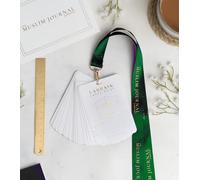 Labbaik Step By Step Umrah Dua Cards With Green lanyard, Includes Umrah All Umrah Duas, Pocket Size