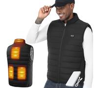 LABCOOL Heated Gilet - Heated Vest for Men & Women - USB Powered with 10000mAh Power Bank - 6-Zone Heating & 3 Heat Settings - Machine Washable - for Outdoor Work, Camping
