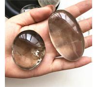 LABDIP home decoration Natural Gemstone Smoky Quartz Palm Crystals Stones for Home Decoration,1pcs,60-70mm Full of texture (Color : 1pcs, Size : Around50-60mm)