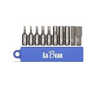 LABEAR - 10-Piece security Hex Head Allen Wrench Screwdriver Bit Set. S2 Steel 1" Metric Tamper Hex Bits for Assembly(H2, H2.5, H2.5, H3, H3, H4, H5, H6, H7, H8)