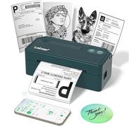 Labeer Bluetooth Thermal Label Printer, 4x6 Shipping Label Printer for Shipping Packages, Small Business Office or Home, Compatible with Phone&Pad&PC,Support Ups/Shopify/Ebay&More (Cyan)