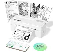 Labeer Bluetooth Thermal Label Printer, 4x6 Shipping Label Printer for Shipping Packages, Small Business Office or Home, Compatible with Phone&Pad&PC,Support Ups/Shopify/Ebay&More (White)