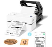 Labeer Shipping Label Thermal Printer, 4x6 Bluetooth Lablel Printer for Small Business and Shipping Packages, Compatible with Android, iOS, Windows, Mac, Chromebook,USPS, Ebay,Shopify&More (White)
