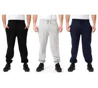Label Apparel Men'sFleece Cuffed Joggers: Grey/L