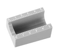 Label Applicator Tool - ABS 3.2cm 5.2cm | Hand Held Precise Alignment Device for 3ml 10ml Vials Small Jars Perfume Sample Bottles | Portable Labeling Accessory for Research Lab DIY Workshop