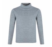 Label Cutters Kids Plain Polo Neck Roll Neck Tops Long Sleeve 2 to 14 Years (Grey 13-14Y)