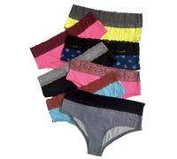 Label Cutters Ladies 7 Pack Knickers VICT-SECR Days of The W ox Lace Briefs Panties (L)