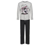 Label Cutters Mens Pyjamas Barber Shop Long Sleeve Long Night WEAR Set S M L XL XXL XXXL (Barber Shop - L) Grey
