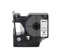 Label D1 Tape 6 Mm 9 Mm 12 Mm 45013 40913 43613 Compatible with LabelManager 160 280 (Black on Silver)