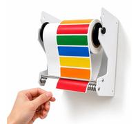 Label Dispenser Wall Mount, Manual Metal Label Separator for Organized Labeling, Easy Access and Dispensing, Perfect for Offices and Home Organization