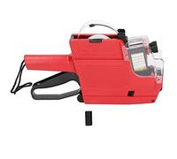 Label Gun 2-Line 10-Digit Price Label Gun Kit with Ink Roller - Retail Store, Office, for Organization (red)