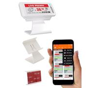 Label Holders Digital Blank Labels, 2.13 Inch Business Signs for Retail, Storage, Black+White+Red e Ink Screen (1 pc)
