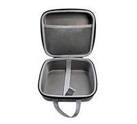 Label Maker Accessory Storage Case, EVA Travel Organizer, Gray Exterior, Pocketed Panel, Grab Handle, Drawer Ready Gear Holder, Shelf Placement for P-Touch D220 210 Label Maker Case Printer Storage