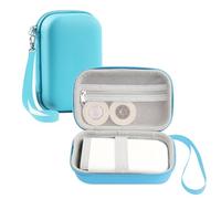 Label Maker Case PU, EVA Material, Compatible with Phomemo D30|D35|NELKO P21|NIIMBOT D11|JADENS D110|SUPVAN E10, Blue