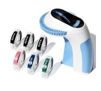 Label Maker Machine, E975 Embossed Label Maker Handheld, Vintage Embossing Omega Label Machine with 6 Tape 3/8"(9mm), 3D emboss LabelMaker for Home Gift DIY Kitchens Cafe,Blue