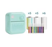 Label Maker Machine, Portable Inkless Sticker Maker, Shipping Label Printer, Thermal Printer with Stickers and Charging Cable for Phone Study Notes, Pictures, DIY, Label (BL-3)