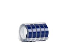 Label Maker Machine1610 3D Embossing Manual Typeprinter Printer Labeller Suitfor 6/9mm Tape Clean Precise Cuts(5pcs Label-Dark Blue,6mm)