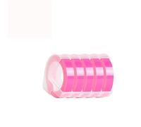 Label Maker Machine1610 3D Embossing Manual Typeprinter Printer Labeller Suitfor 6/9mm Tape Clean Precise Cuts(5pcs Label-flupink,6mm)
