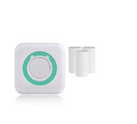 label maker, Mini Portable Printer Paper Rolls 57mm Pocket Printing Wireless Connect Printers(BL add 3White)