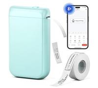 Label Maker, Portable Bluetooth Label Maker Machine, Mini Thermal Handled Label Makers with Multiple Templates, D10 Inkless Labeler Sticker Maker for Home Office Organizing