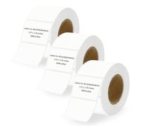 Label Maker Tape - 3 Rolls 690 Pcs 40x30mm Adhesive Thermal Paper, Waterproof White Multipurpose Thermal Sticker, Self-Adhesive Labeling Tape Replacement Suitable for M110/M200/M220 Label Printer