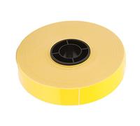 Label Maker Tape Clear Printing 16m Long 12mm Wide PET Material Replacement for MAX LM 550A Cable Management Switch Identification (Yellow)