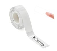 Label Maker Tape Compatible for NIIMBOT D11 D110 D101, Label Printer Paper Waterproof Anti-Oil Scratch-Resistant Sticker 14x40mm (Transparent)