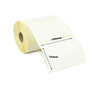 Label Metrics 100mm x 75mm Direct Thermal Labels - 2,500 Labels