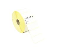 Label Metrics - 2" x 1" (50.8mm x 25.4mm) Semi Gloss Labels/Stickers. Permanent Adhesive. 25mm Core / 2,500 Labels per roll. (2 Rolls)