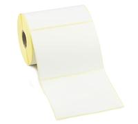Label Metrics Direct Thermal Labels, White, 100mm x 75mm, Permanent Adhesive, 25mm core, 1000 per roll, BPA Free, Made in UK. Compatible with Desktop Label Printers. (1 Roll)