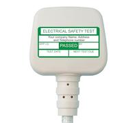 Label Metrics PAT Testing Labels, Custom Printed, Personalised Text, Multiple Colours, 50x25mm, Glossy, Supplied in Rolls (500)
