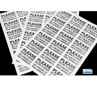 Label Metrics - "Please Return to Sender" Labels/Stickers, 63.5mm x 46.6mm. 18 per Sheet. (20 Sheets)