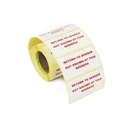 Label Metrics - Return to Sender Labels 50mm x 25mm, 500 Count, Red Text