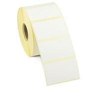 Label Metrics - White 50mm x 38mm Semi Gloss Labels for Thermal Transfer Printers. 2k Roll.