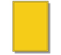 Label Planet® 1 Per Page/Sheet, 250 Sheets (250 Sticky Yellow Labels), Blank Plain Matt Paper A4 Coloured Multi-Purpose Printable Paper Stickers, UK LP1/199C, 199.6 x 289.1 MM