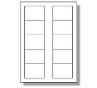 Label Planet® 10 Per Page/Sheet, 5 Sheets (50 Sticky 3.5" DISKETTE Labels), White Blank Matt Plain A4 Stickers, for Laser/Copier or Inkjet Printer, UK LP10/70, 70 x 52 MM, General Use/All Purpose