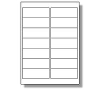 Label Planet® 14 Per Page/Sheet 250 Sheets (3500 MATT WHITE POLYESTER Sticky Labels) A4 Waterproof Permanent Plastic Printable Stickers, For Laser Printers Only, 99.1x38.1mm LP14/99 MWP Outdoor/Marine