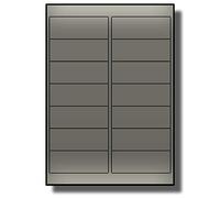 Label Planet® 14 Per Page/Sheet, 50 Sheets (700 Metallic Silver Sticky Labels), A4 Address Shipping Mailing Stickers for Letters/Parcels/Cards, for Laser Printer Only, LP14/99 LS, 99.1 x 38.1 MM